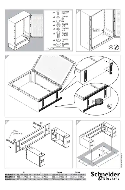 schneider施耐德Thalassa PLM General Instruction for Pol Plinth H200 f_PLM75_ PLM86 PLM108